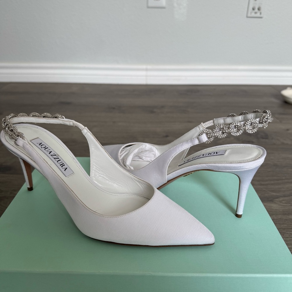Aquazzura Love Link 75 Slingback Pump NWT